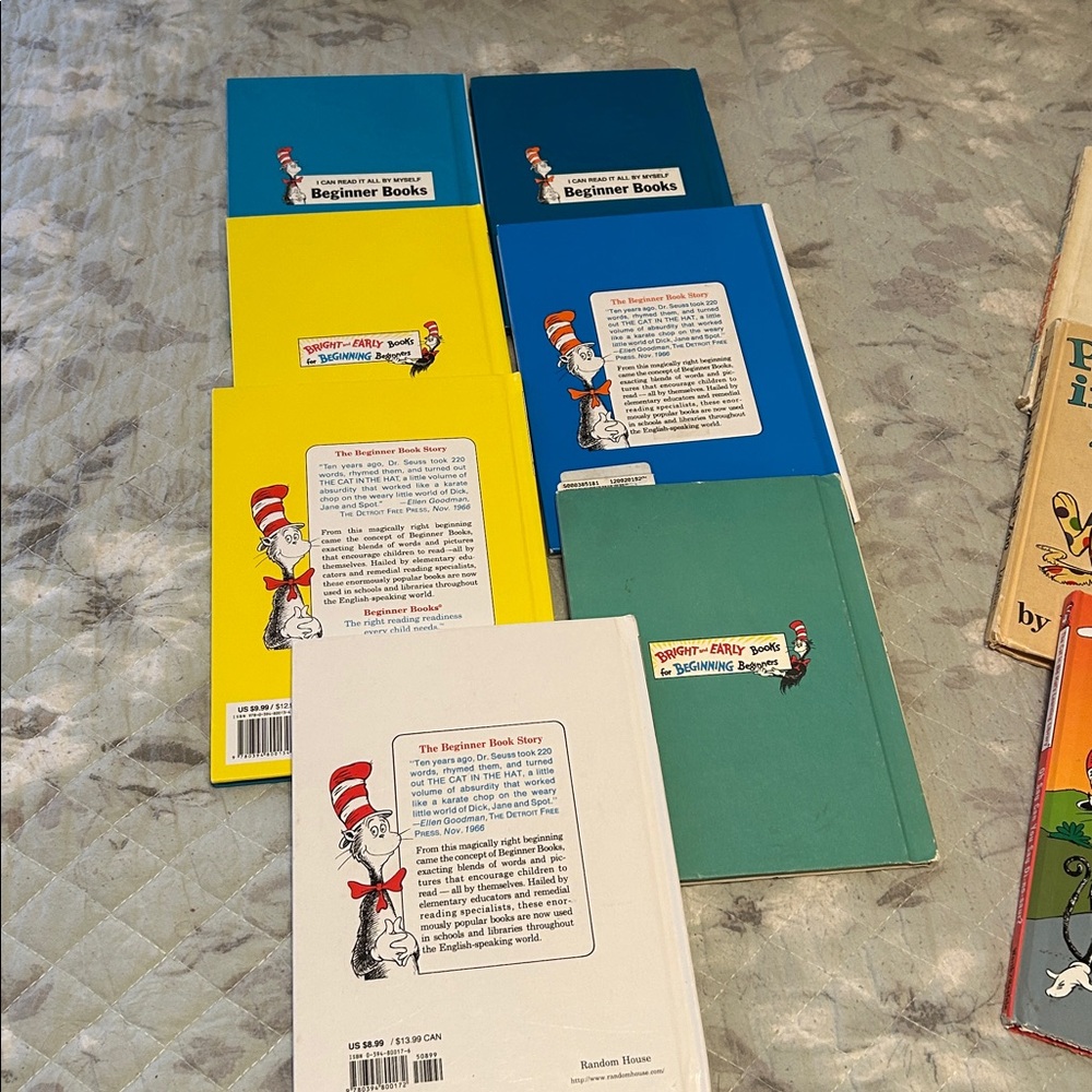 Dr. Seuss Children's Book Collection 7 one vintage - Picture 2 of 2